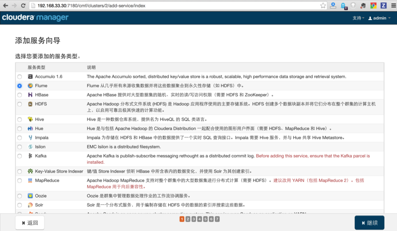 文件:Cloudera-manager-add-service.png